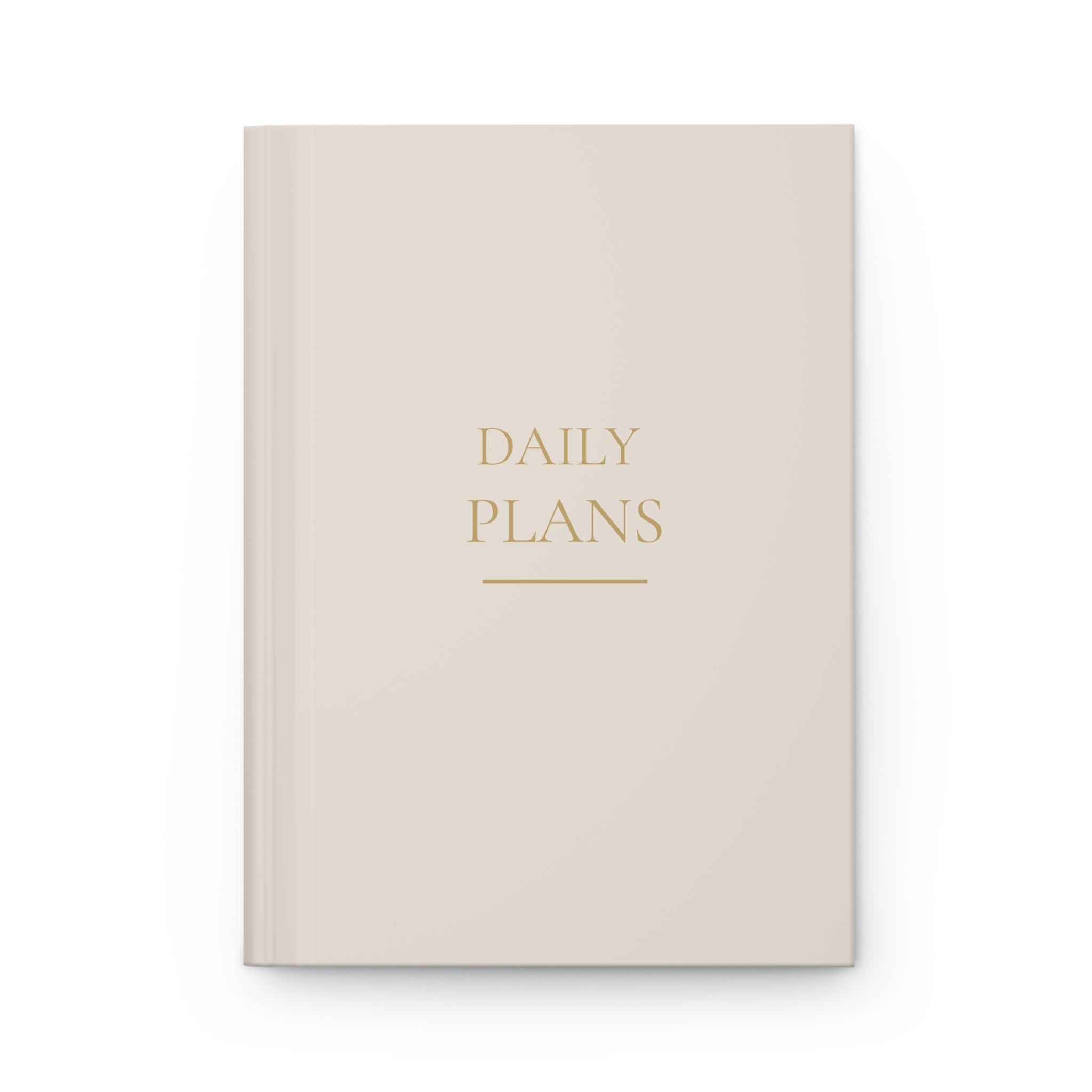 Daily Plans – Minimalist Spiral Notebook
