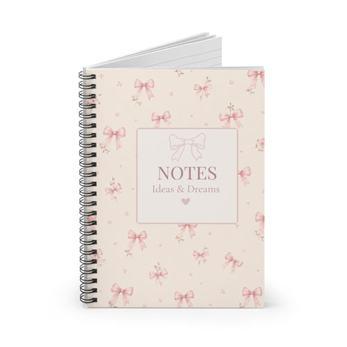 Little Notes & Pretty Things – Coquette Spiral Notebook