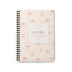 Little Notes & Pretty Things – Coquette Spiral Notebook
