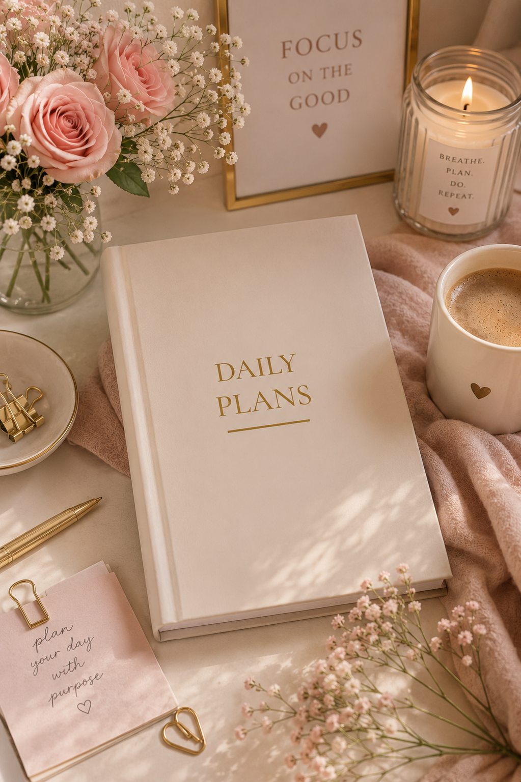 Daily Plans Hardcover Journal